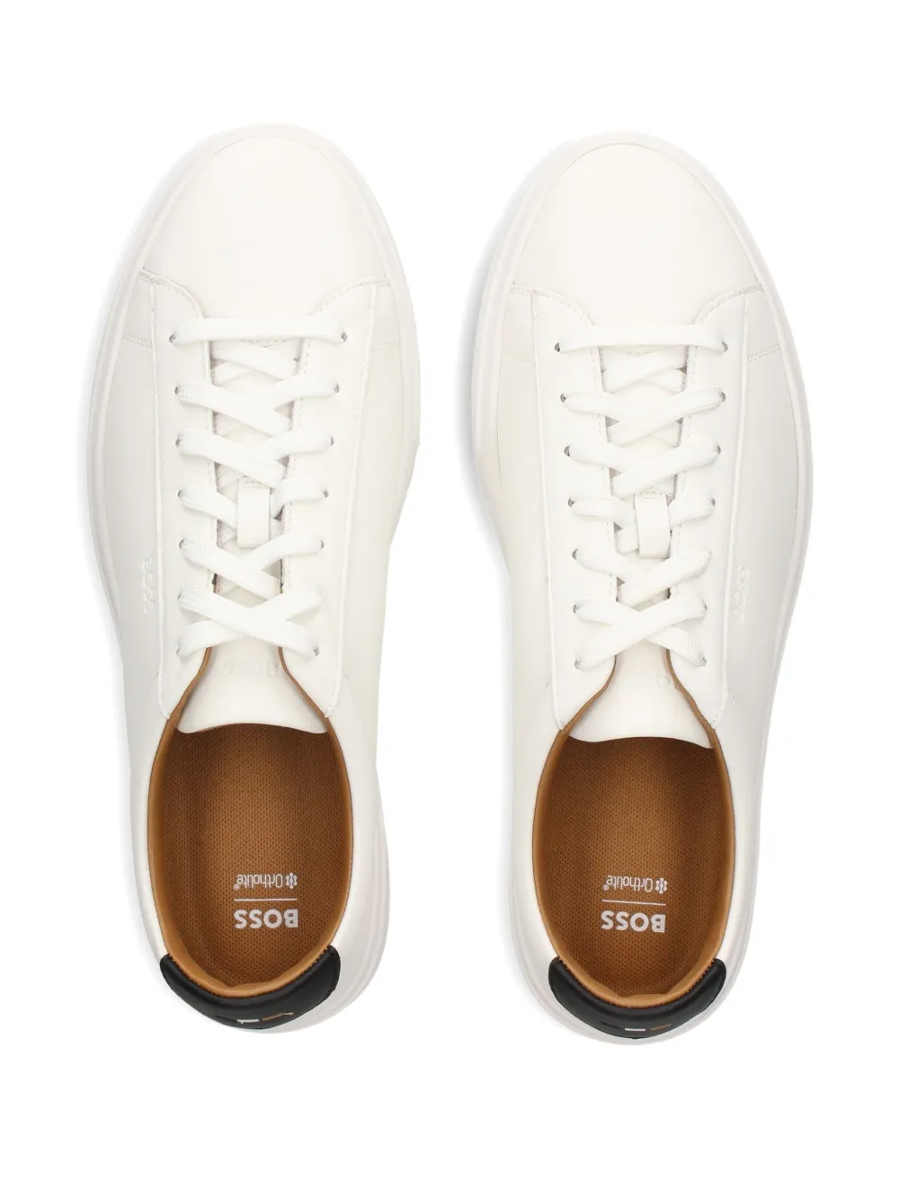 BOSS Sneakers met logo-reliëf Wit