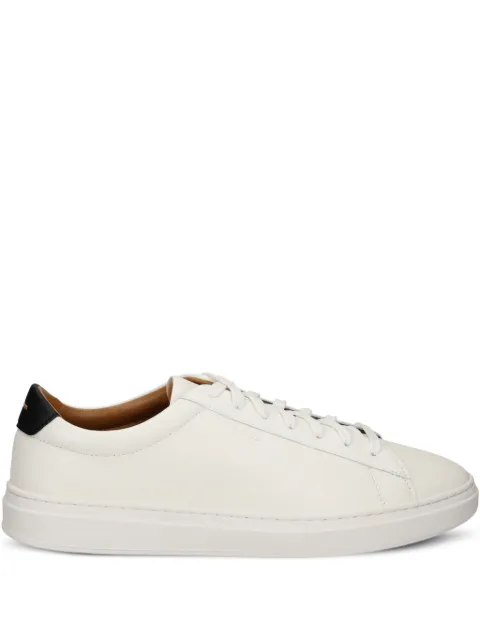 BOSS embossed-logo leather sneakers 