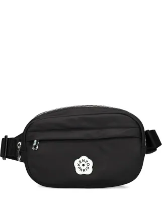 Kenzo Boke Flower 2.0 logo-appliqué Belt Bag | Black | FARFETCH