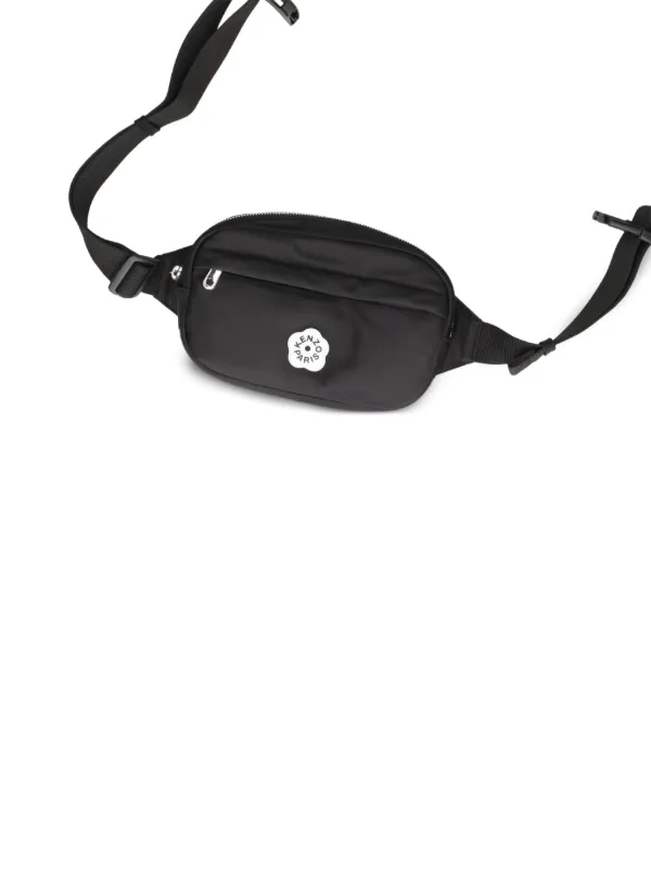Kenzo Boke Flower 2.0 logo-appliqué Belt Bag | Black | FARFETCH