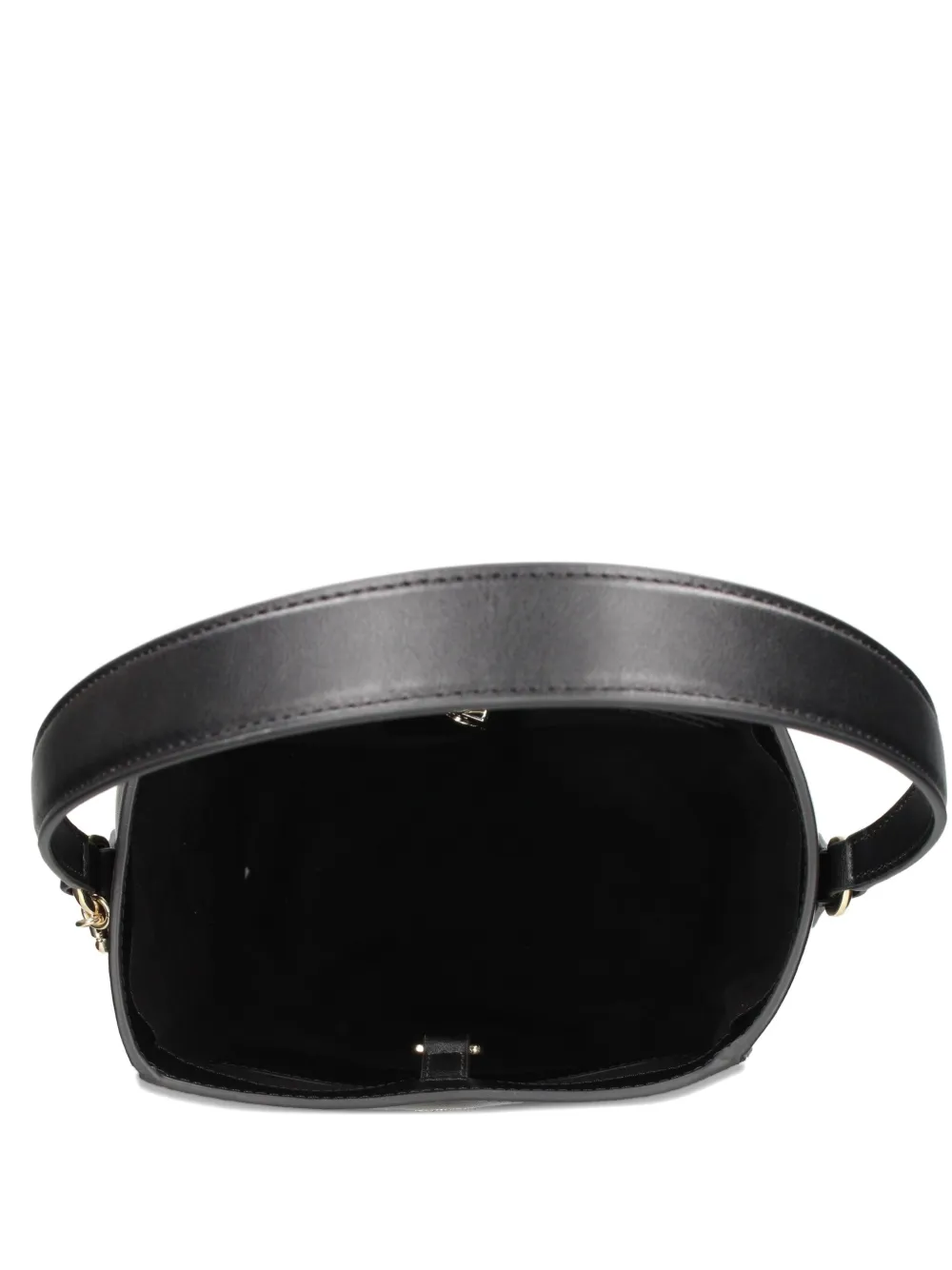 BOSS small monogram-charm bucket bag - Nero