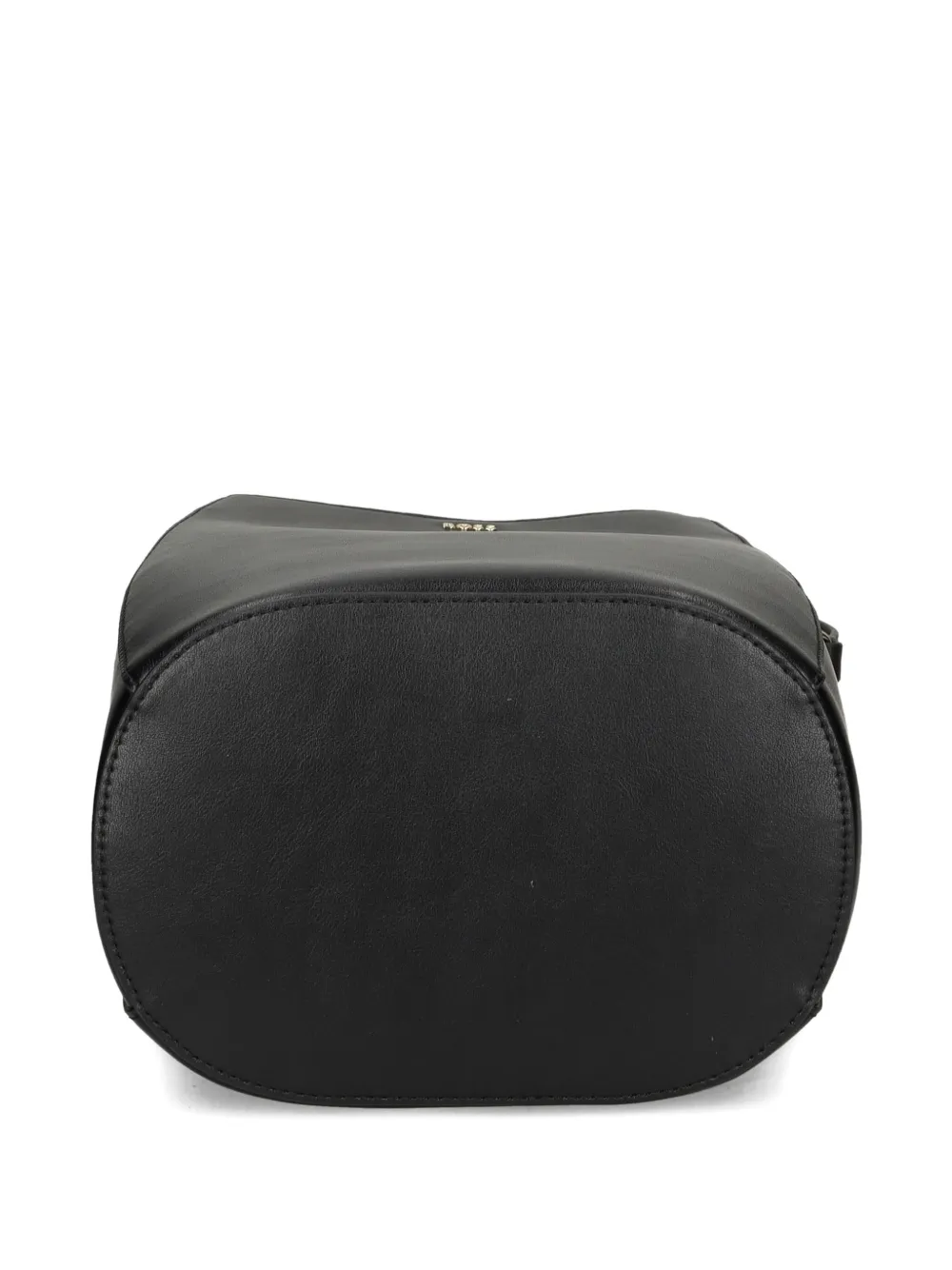 BOSS Kleine bucket-tas met monogram bedel Zwart