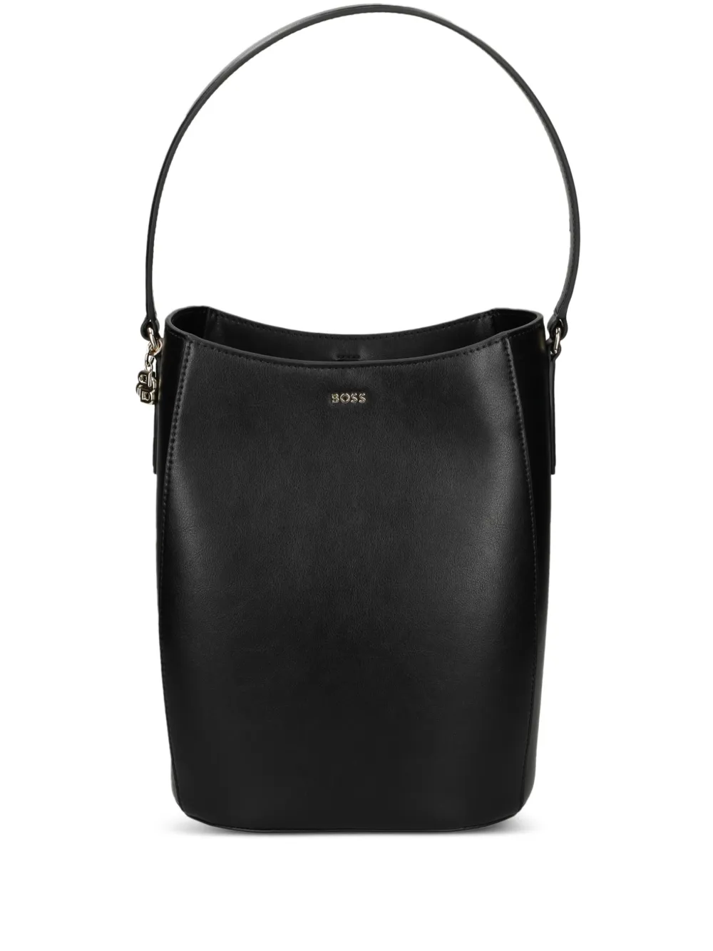 BOSS small monogram-charm bucket bag | Black | Image 1