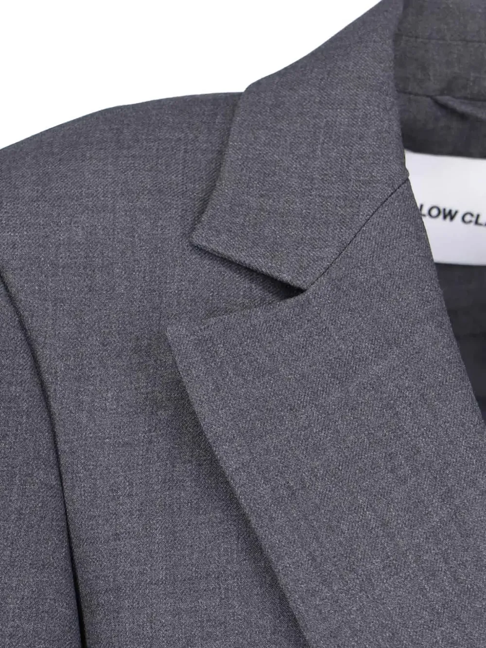 Low Classic Monopetto wollen blazer met enkele rij knopen Grijs