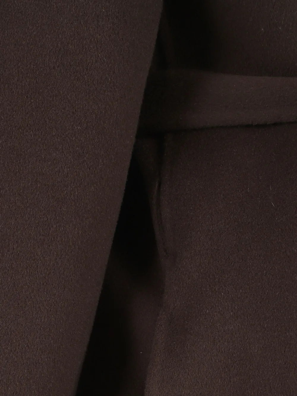 Alberta Ferretti Belted Coat In Brown