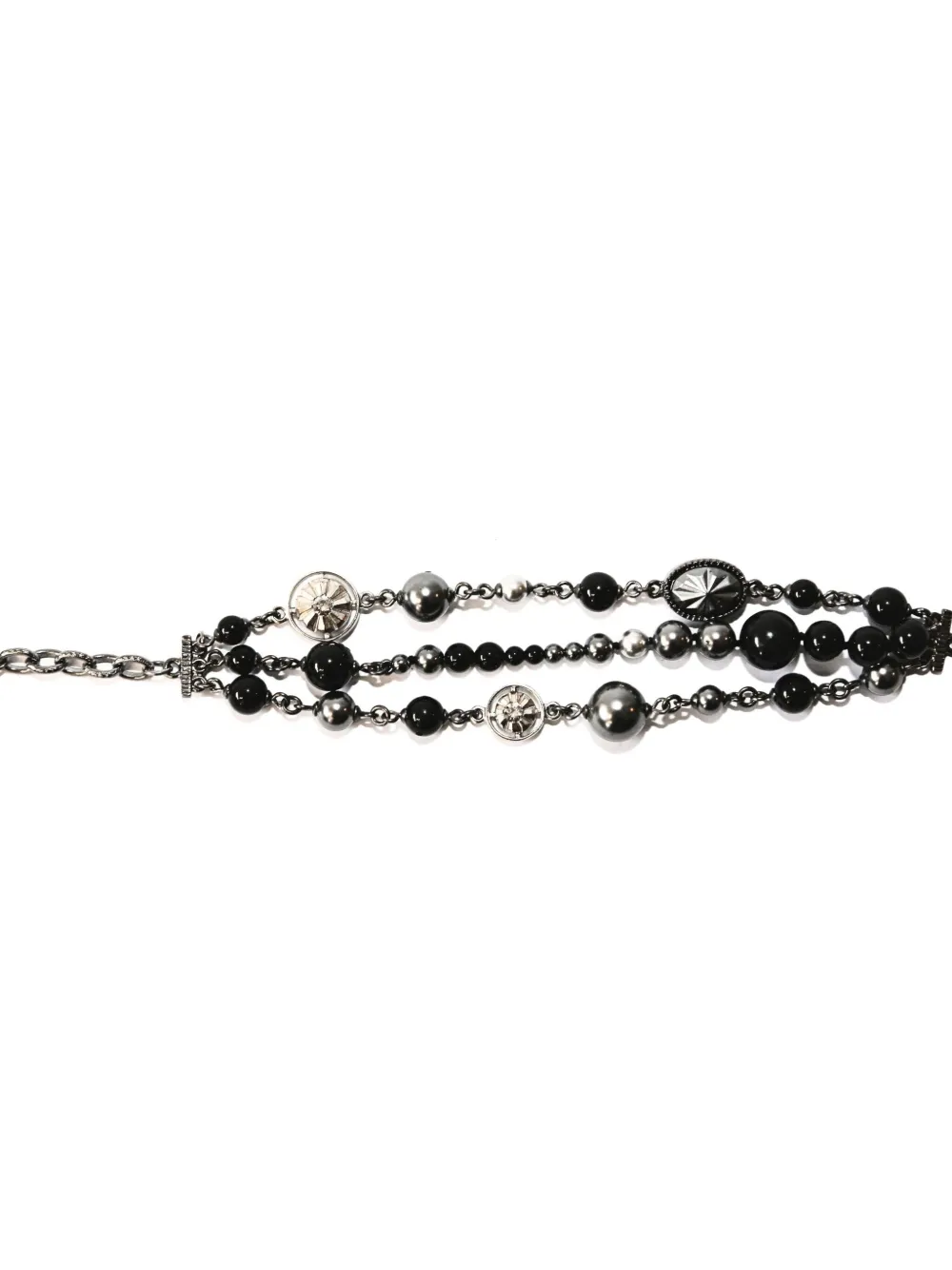 Beaded Logo-Charm Bracelet