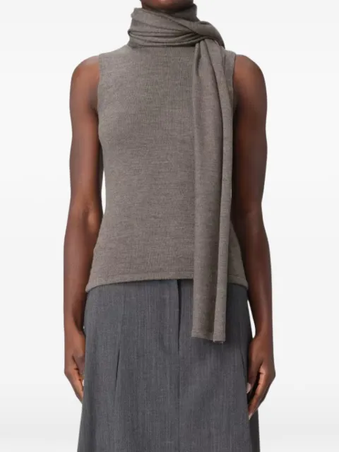 STAUD Canal turtleneck sleeveless knitted top