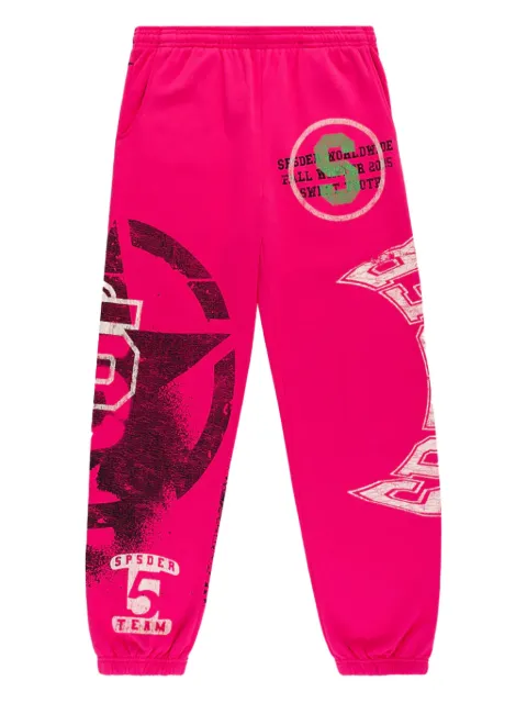 SP5DER Stencil track pants