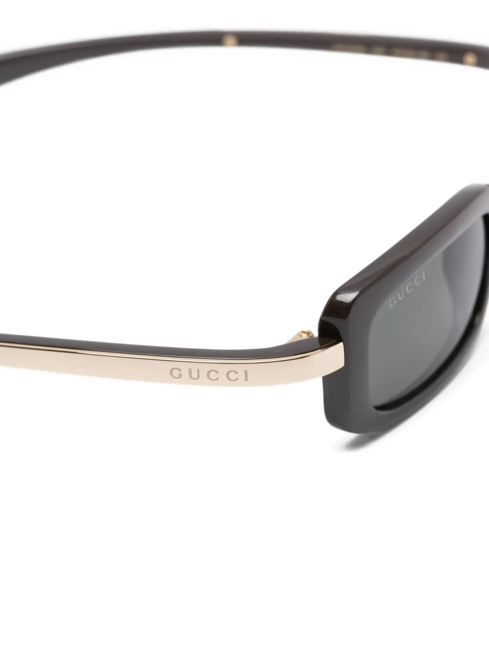 Gucci Eyewear GG1943S zonnebril met rechthoekig montuur Bruin