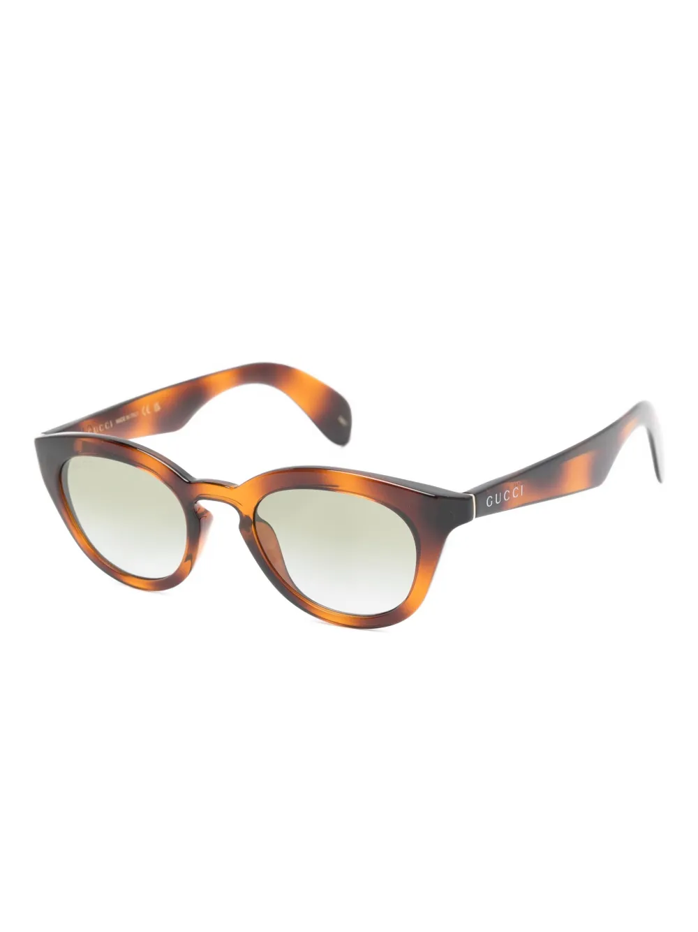 Gucci Eyewear Zonnebril met rond montuur - Bruin