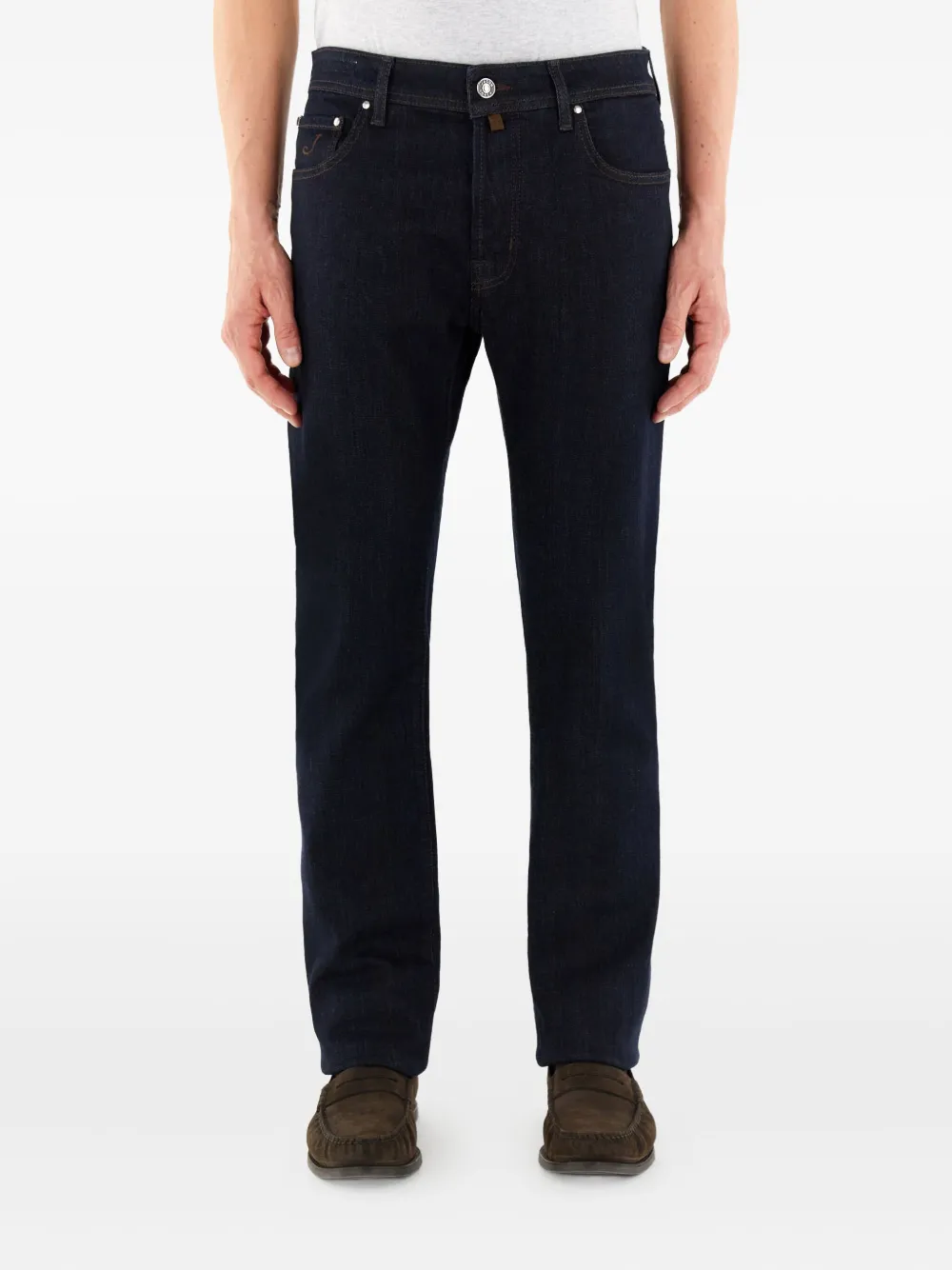 Jacob Cohen Academy logo-patch jeans | Blue | Image 1