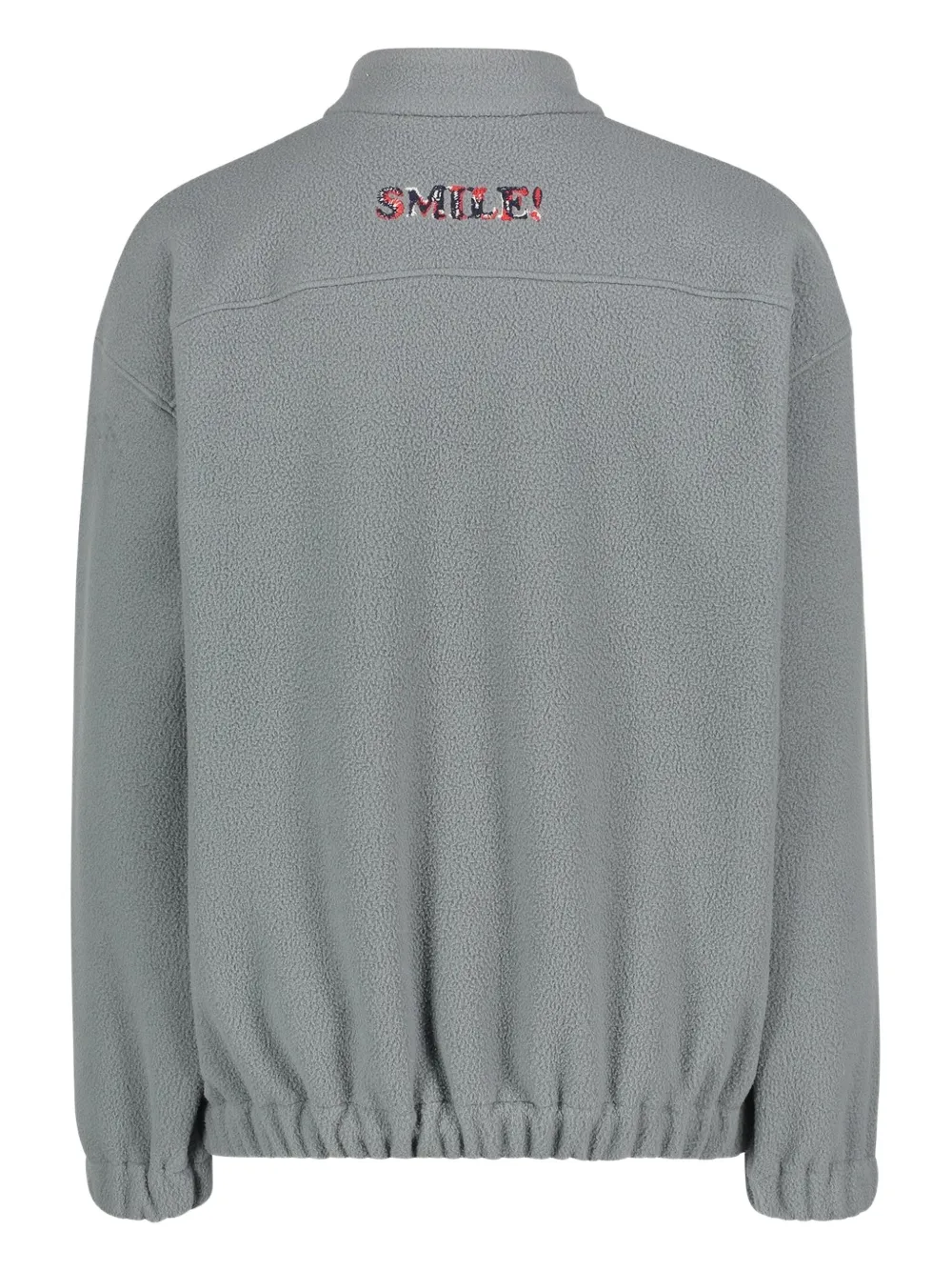 Joshua Sanders X Smiley® Zip-fastening Fleece Sweatshirt In Gray