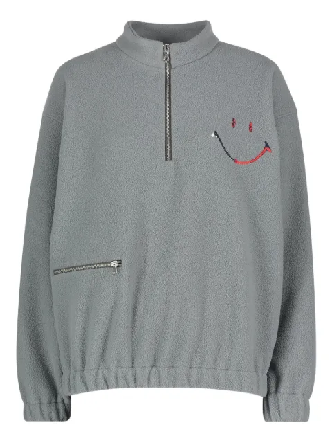 Joshua Sanders x Smiley® zip-fastening fleece sweatshirt