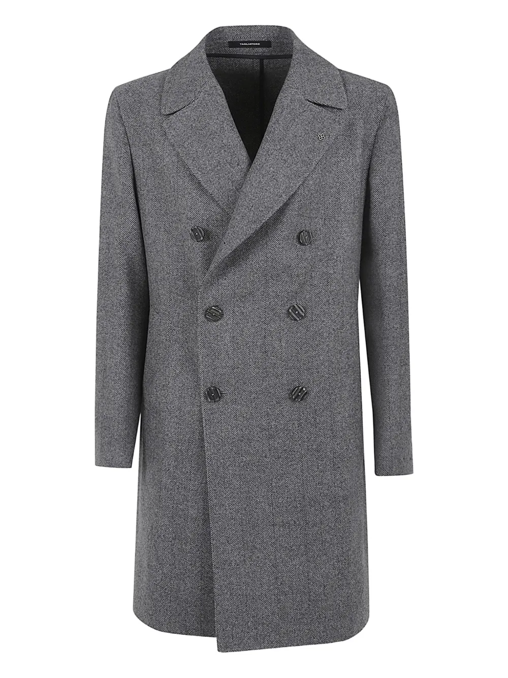 Tagliatore herringbone button coat | Grey | Image 1