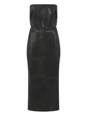 chinese dress ladies Amazon.com: Fahsyee Bodycon Faux Leather Dress main image 1
