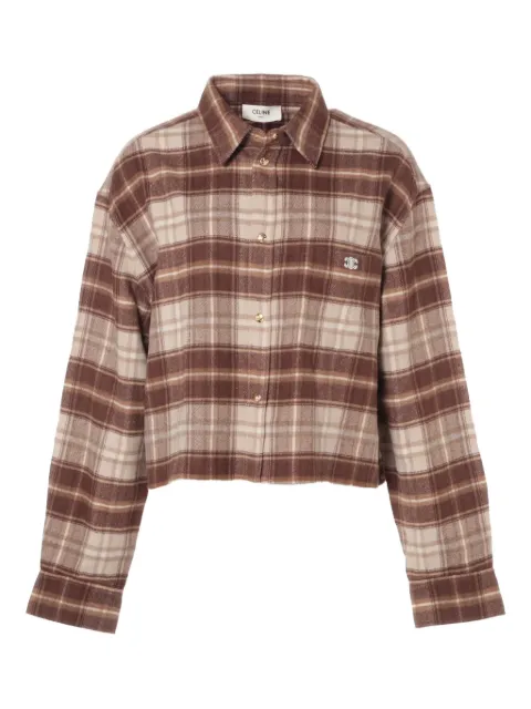 Celine Pre-Owned 2020-2025s plaid buttoned shirt