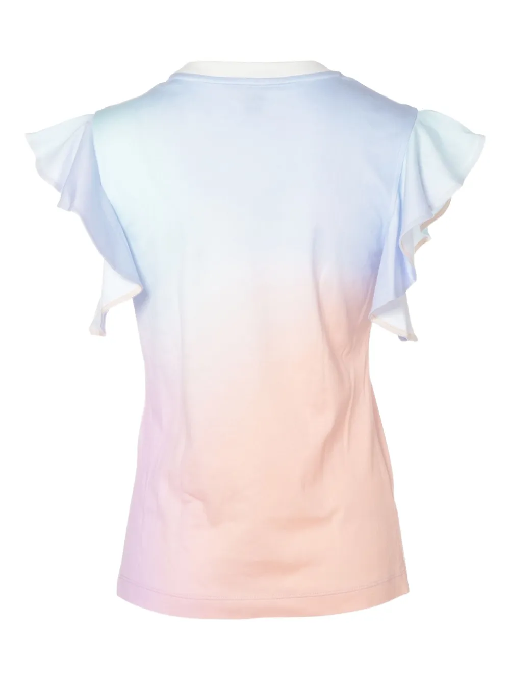 Pre-owned Louis Vuitton 2010-2020s Ruffled Logo T-shirt In Blue