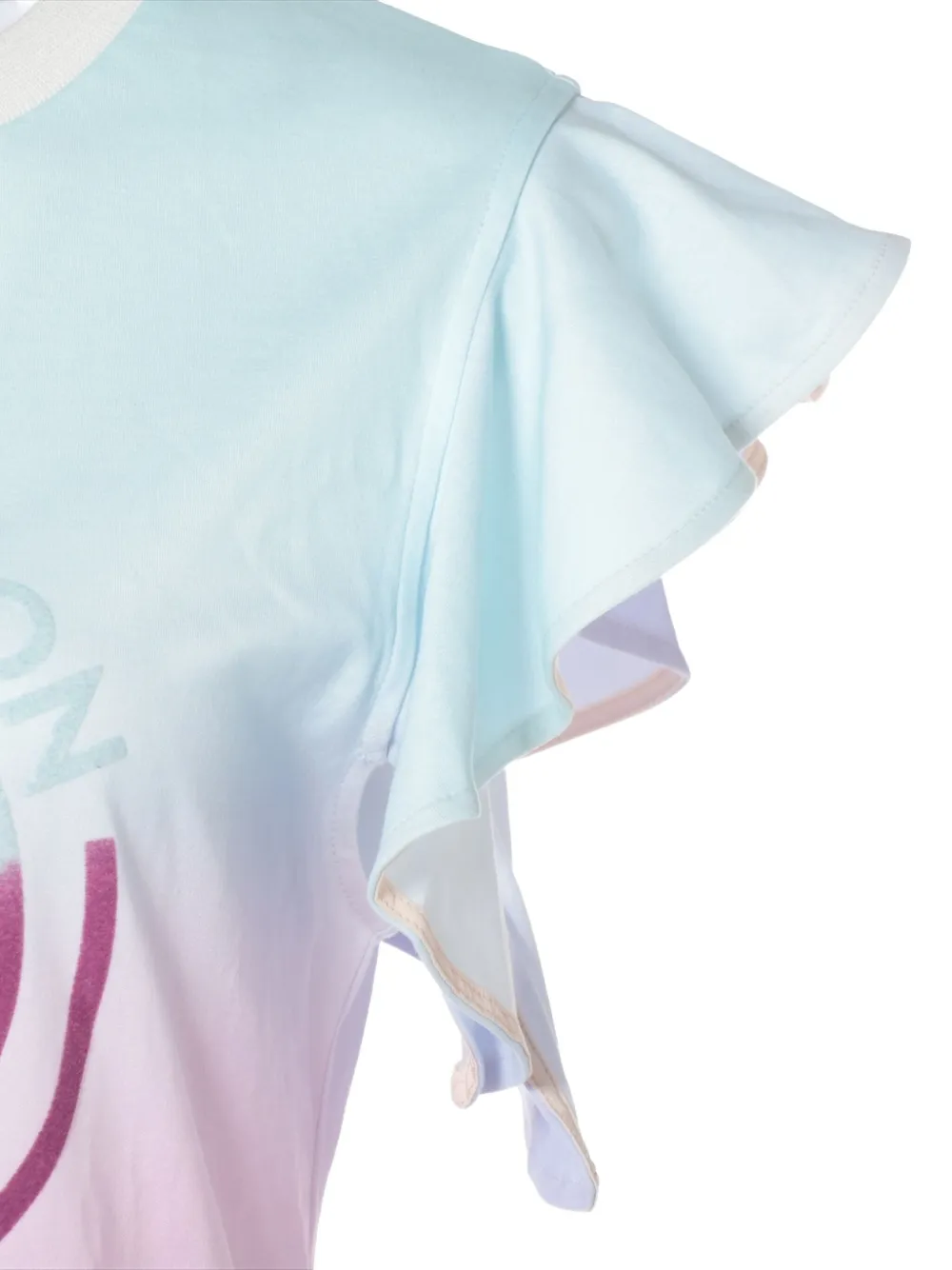 Pre-owned Louis Vuitton 2010-2020s Ruffled Logo T-shirt In Blue