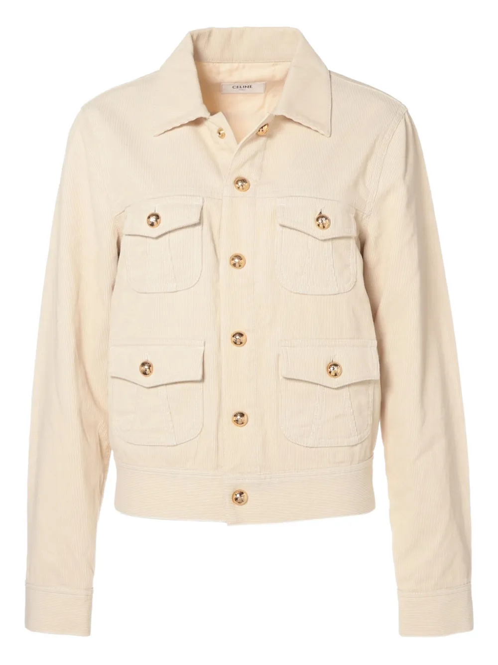 Celine Pre-Owned 2000s Triomphe-buttons jacket | Neutrals | Image 1