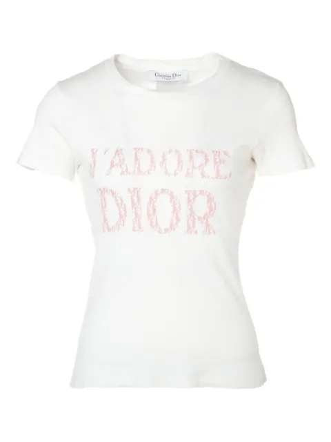 Christian Dior Pre-Owned playera con logo Trotter 2004