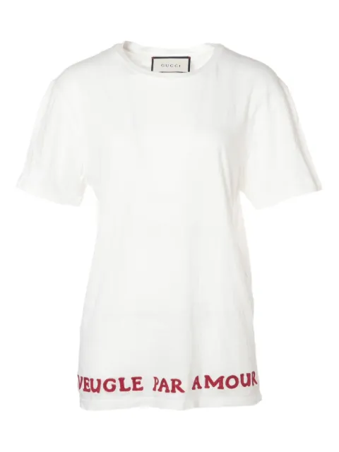 Gucci Pre-Owned 2000s lettering T-shirt