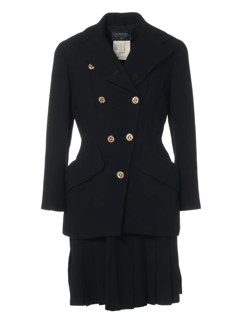CHANEL Pre-Owned 1991 CC-button suit | Black | Image 1