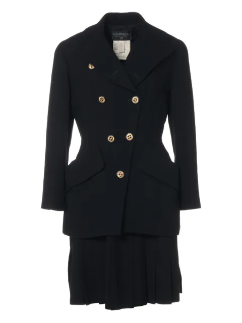 CHANEL Pre-Owned 1991 CC-button suit