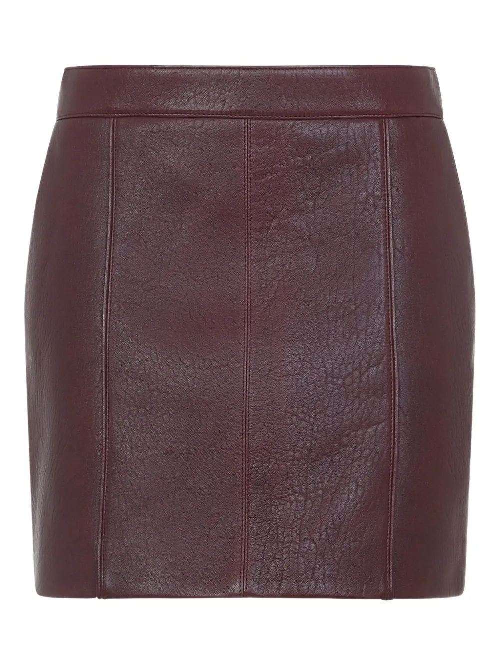 Chloé Panelled Mini Skirt In Burgundy