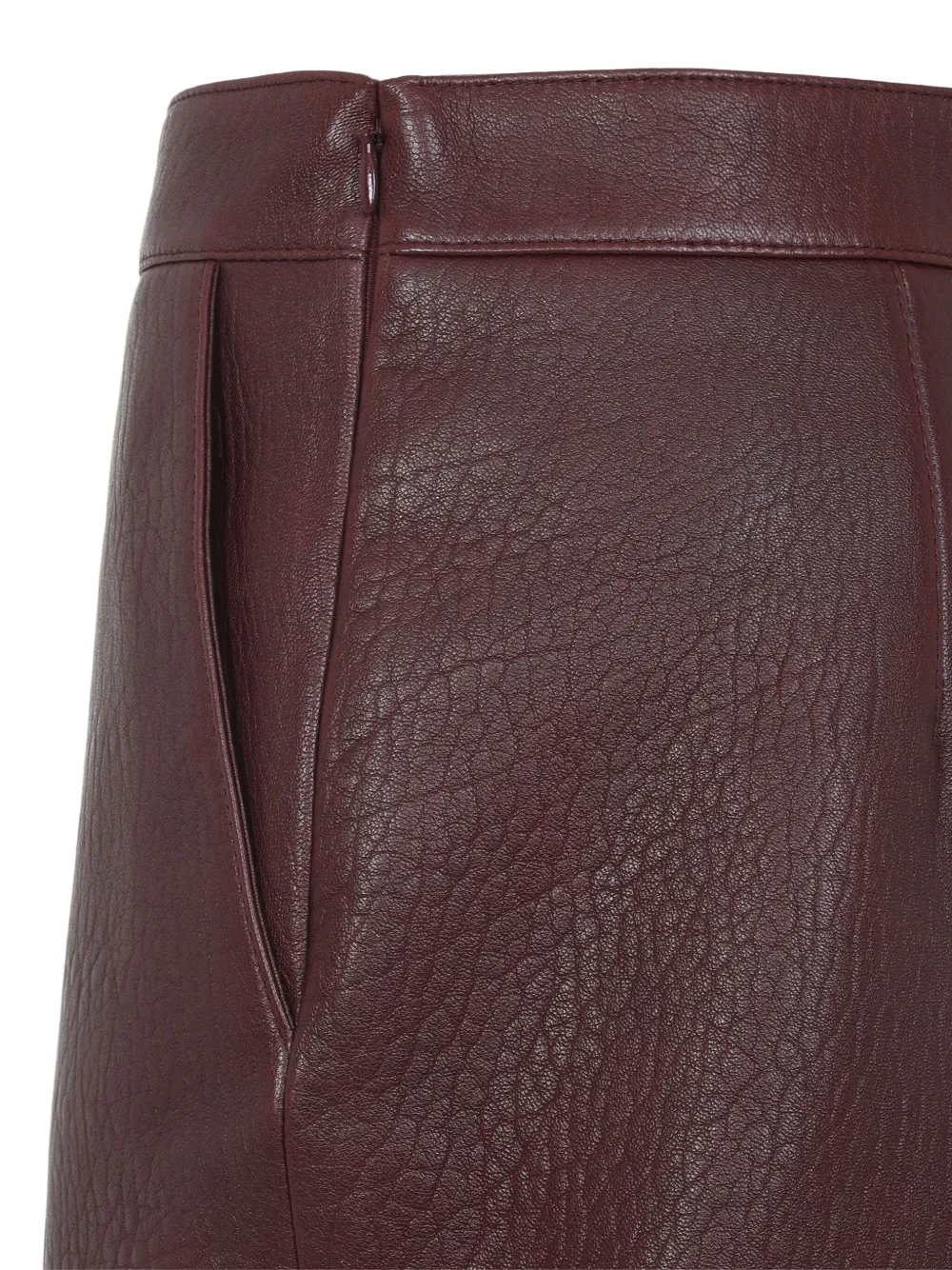 Chloé Panelled Mini Skirt In Burgundy