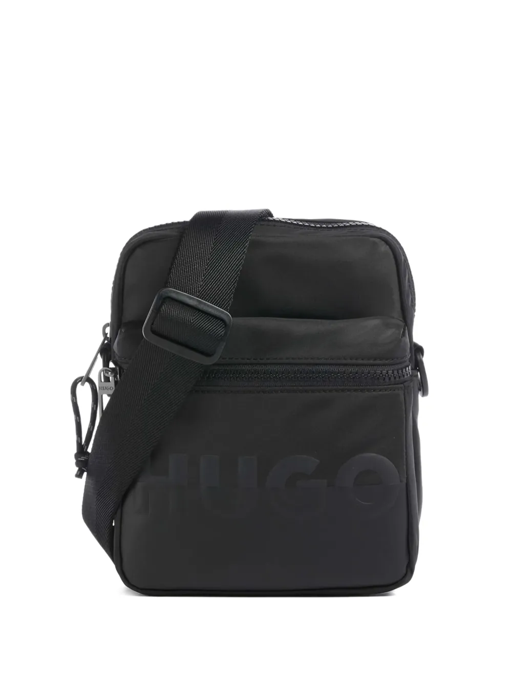 Hugo Boss Logo-embossed Shoulder Bag In Black