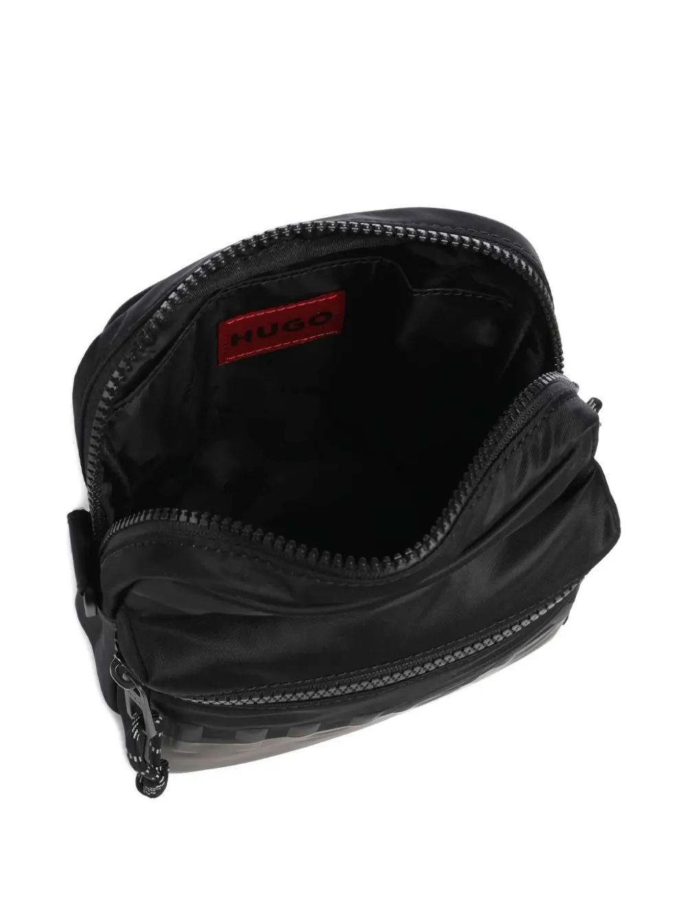 Hugo Boss Logo-embossed Shoulder Bag In Black