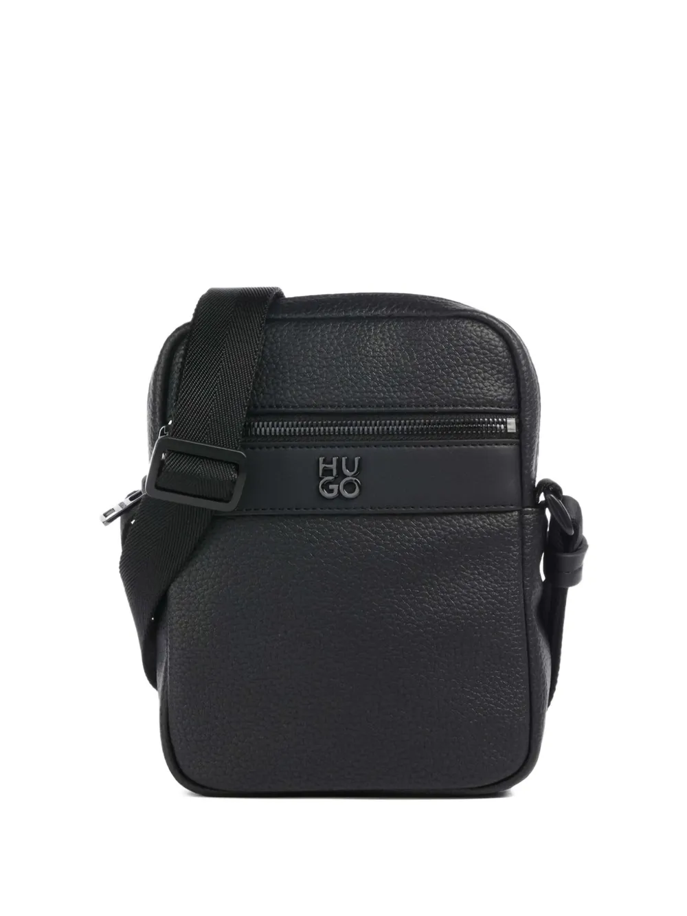 Hugo Boss Logo-plaque Shoulder Bag In Black