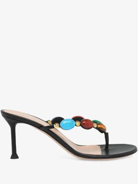 Gianvito Rossi 70mm Shanti embellished heeled sandals