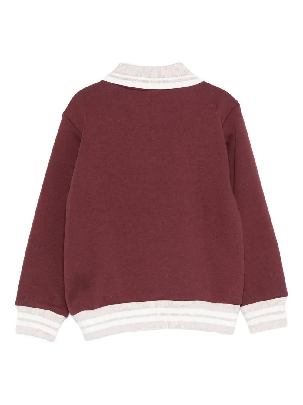 Eleventy Kids Sweater met logopatch Rood