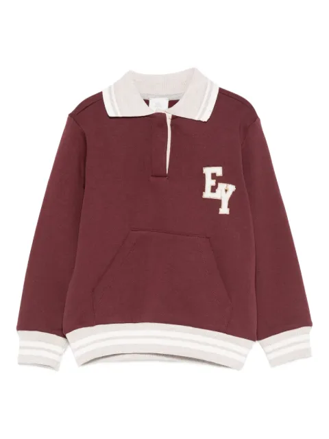 Eleventy Kids logo-patch sweatshirt