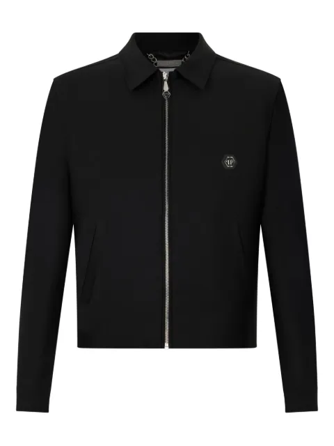 Philipp Plein shirt-collar zip jacket