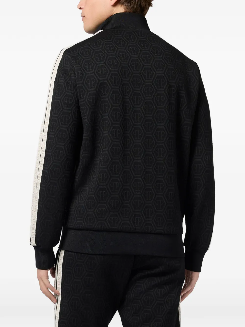 Philipp Plein Sportjack met rits Zwart