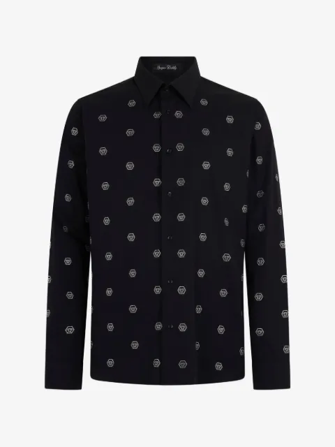 Philipp Plein rhinestone-embellished shirt