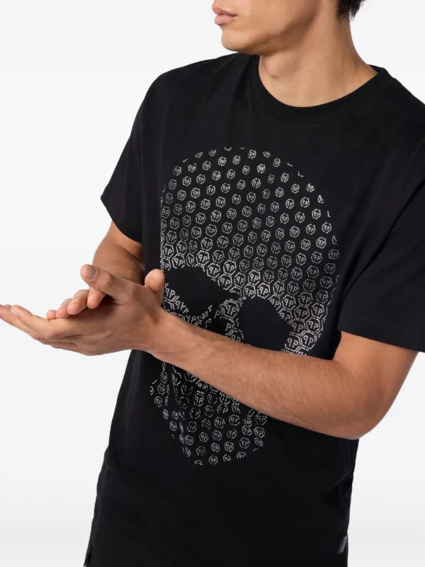 Philipp Plein ラインストーンスカル Tシャツ | ブラック | FARFETCH JP