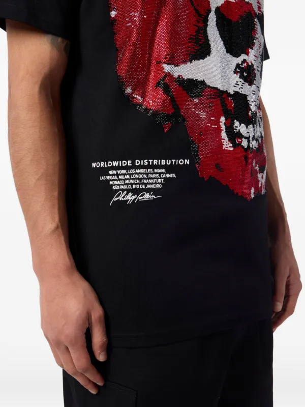 Philipp Plein ラインストーンスカル Tシャツ | ブラック | FARFETCH JP