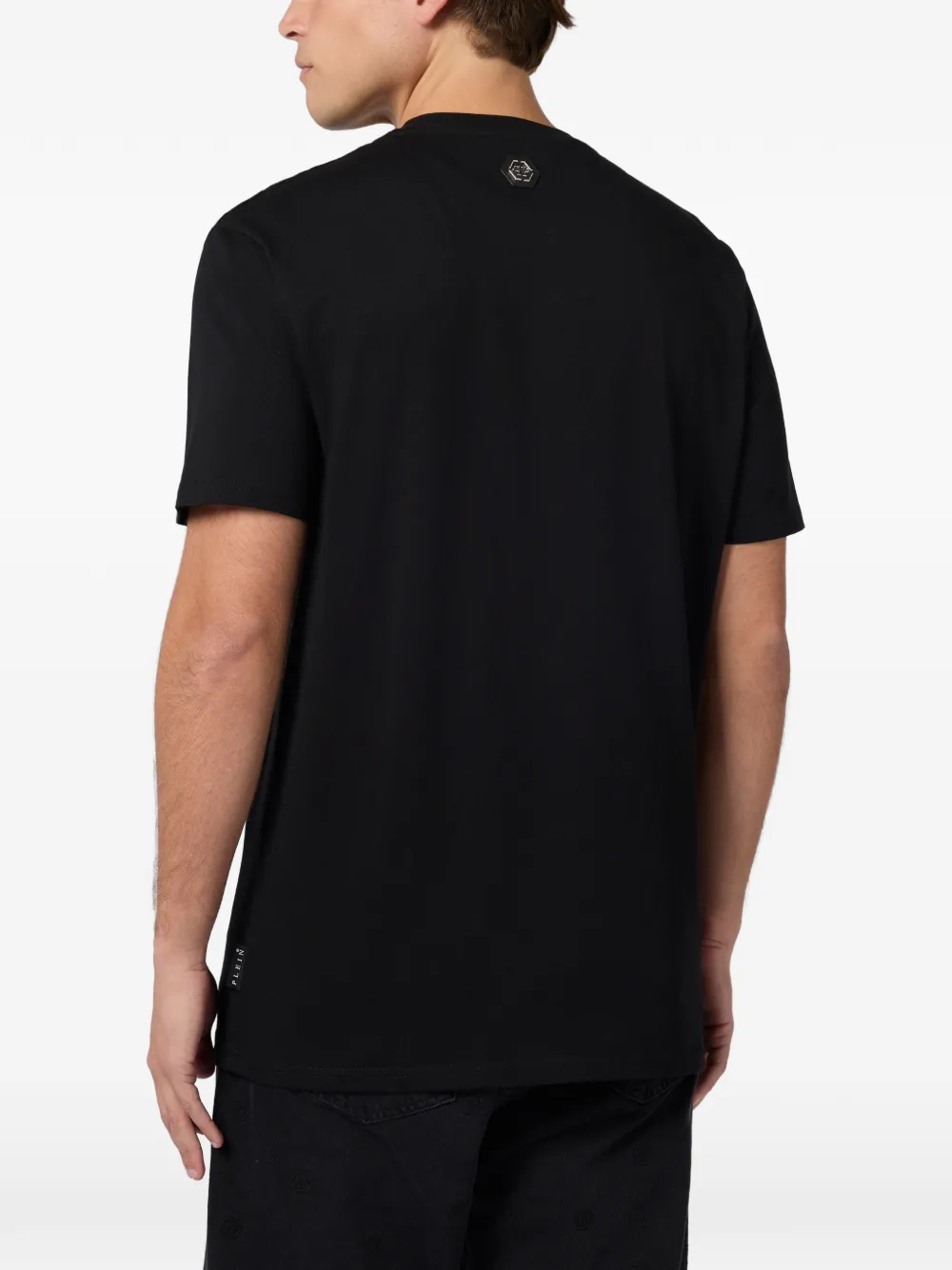 Philipp Plein T-shirt met ronde hals en stras Zwart