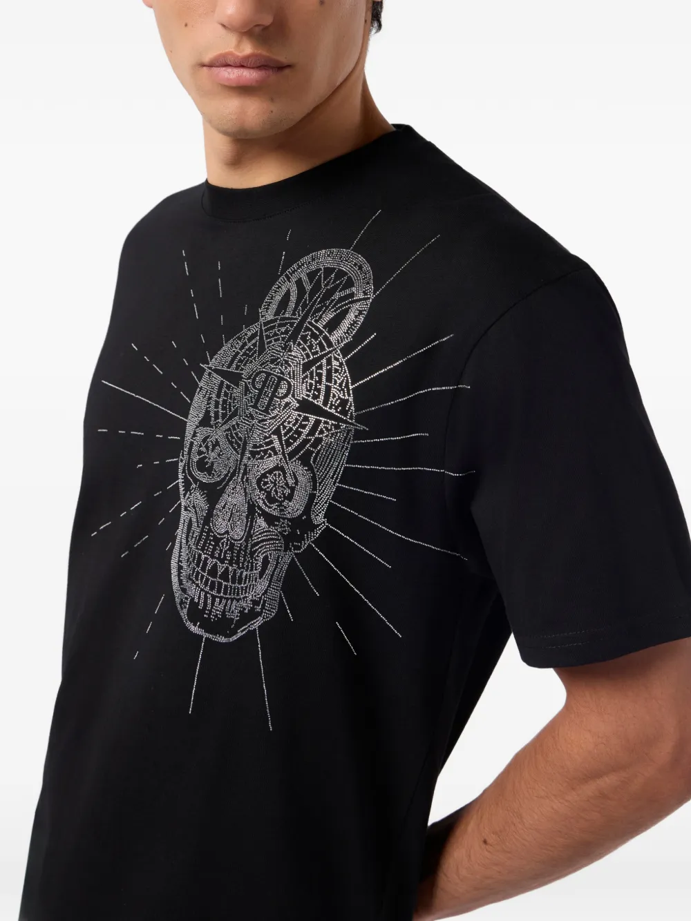 Philipp Plein ラインストーンスカル Tシャツ | ブラック | FARFETCH JP