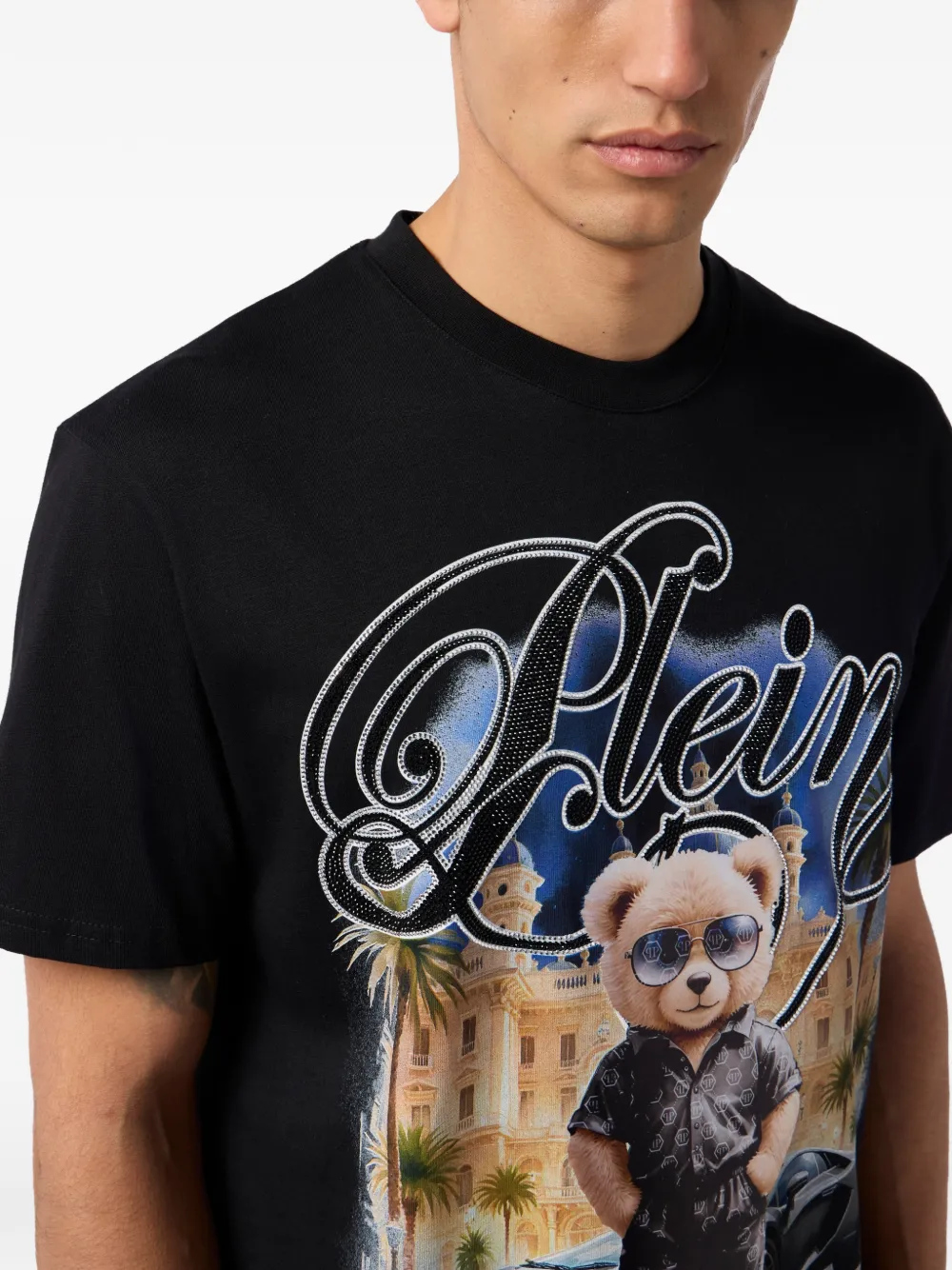 Philipp Plein T-shirt met print Zwart