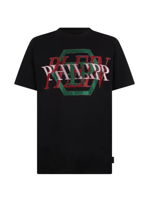 Philipp Plein rhinestone-logo T-shirt