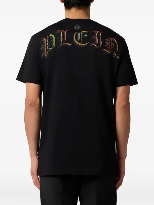 フィリップ プレイン スカル Tシャツ ライトストーン ブラック Philipp Plein ラインストーン Tシャツ | ブラック | FARFETCH JP