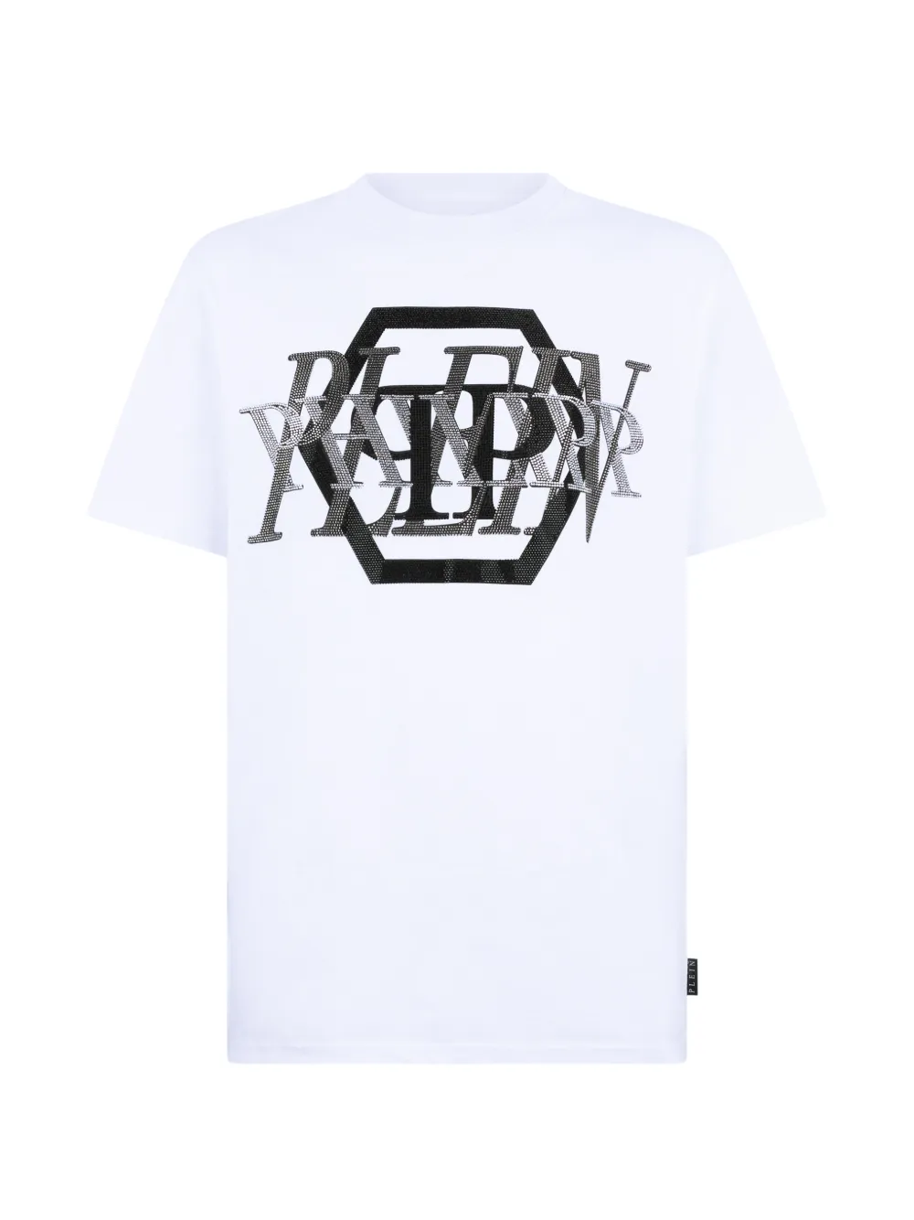 Philipp Plein logo round-neck T-shirt - Weiß