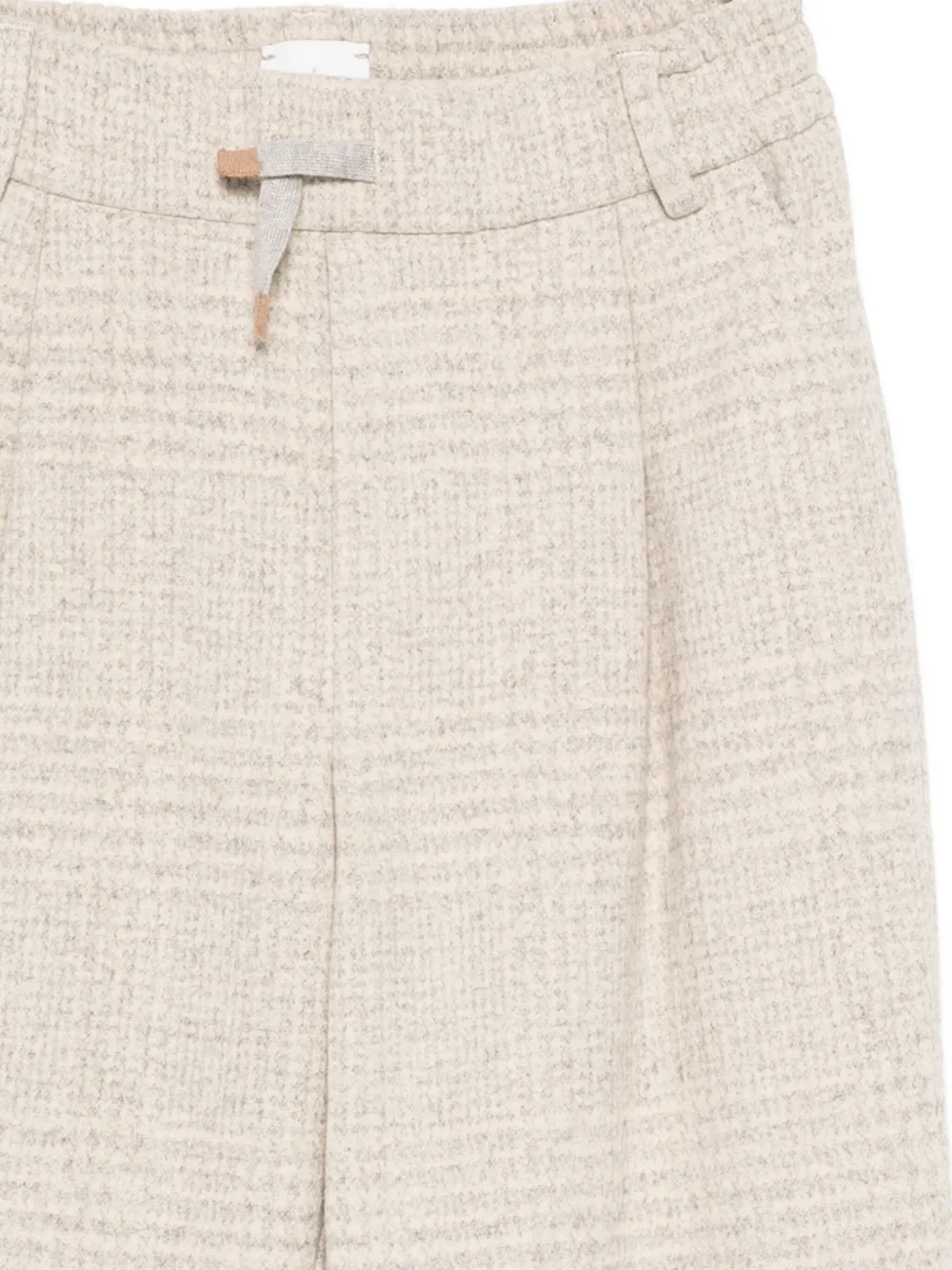 Eleventy Pleated Trousers In Neutral