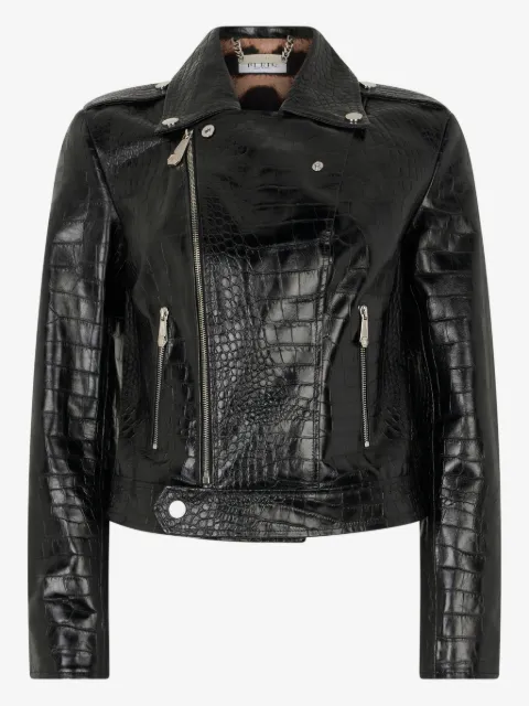 Philipp Plein クロコパターン ジップジャケット