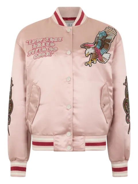 Philipp Plein embroidered-patches bomber jacket