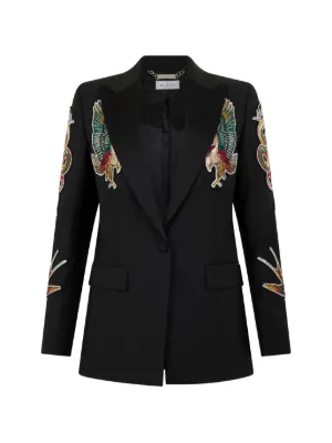 Stella McCartney フローラル ダブルジャケット | ブラック | FARFETCH JP